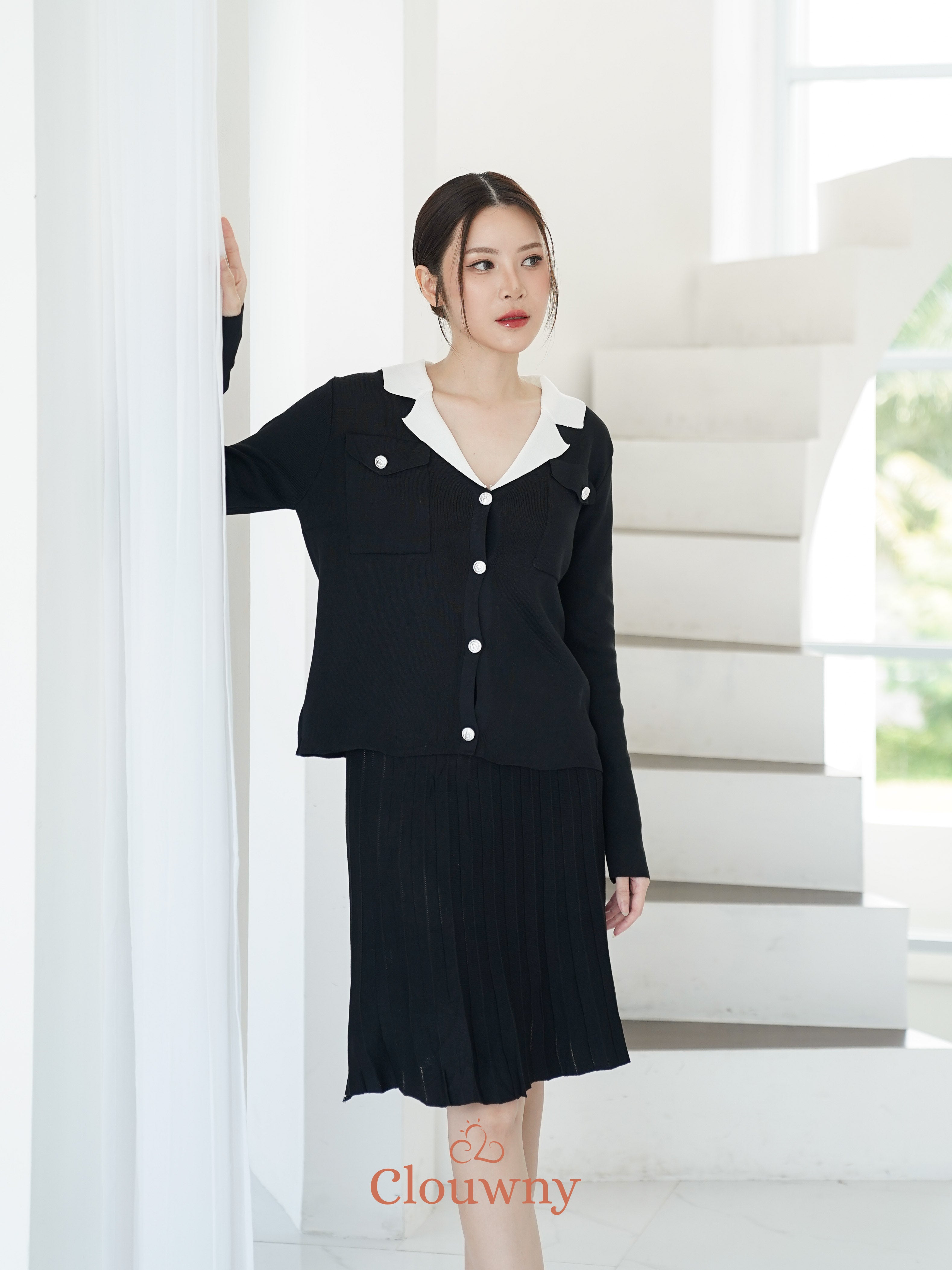Blair Knit Set - Black